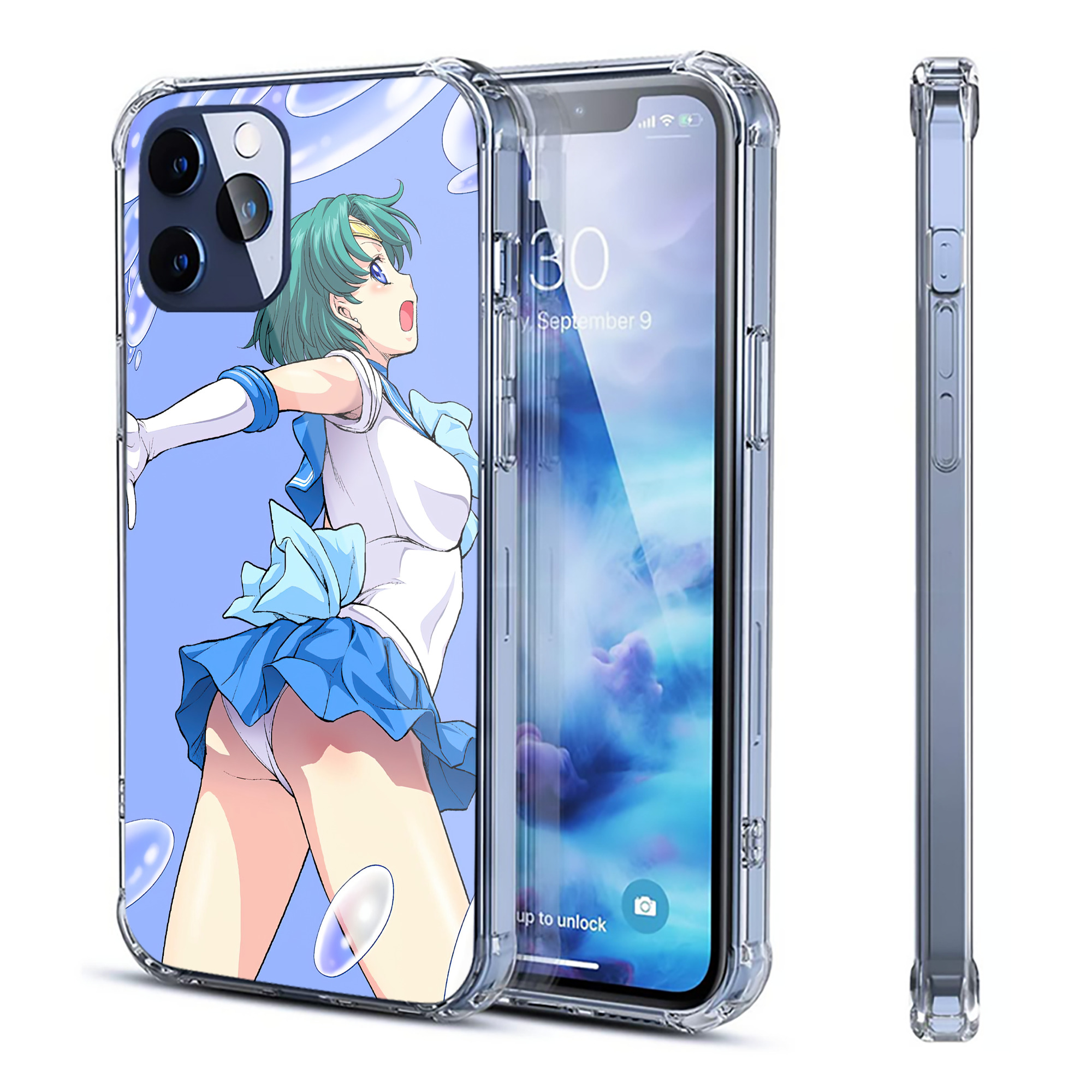 （画像用） 美少女戦士セーラームーン Sailor Moon 【iPhone 12シリーズ対応】透明スマホケース（クリアソフトケース）